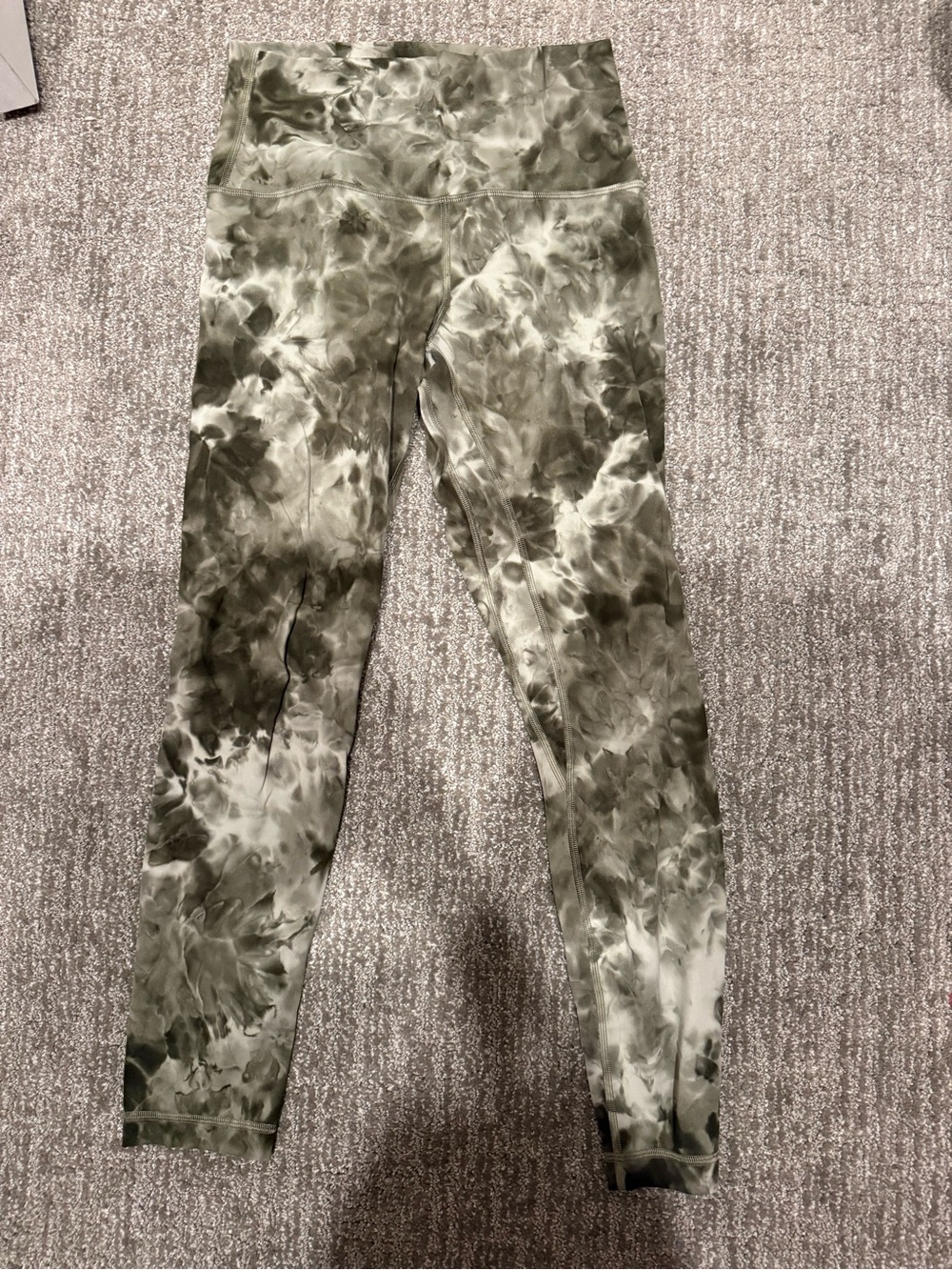 lululemon athletica Align Olive Green Tie-Dye 28”